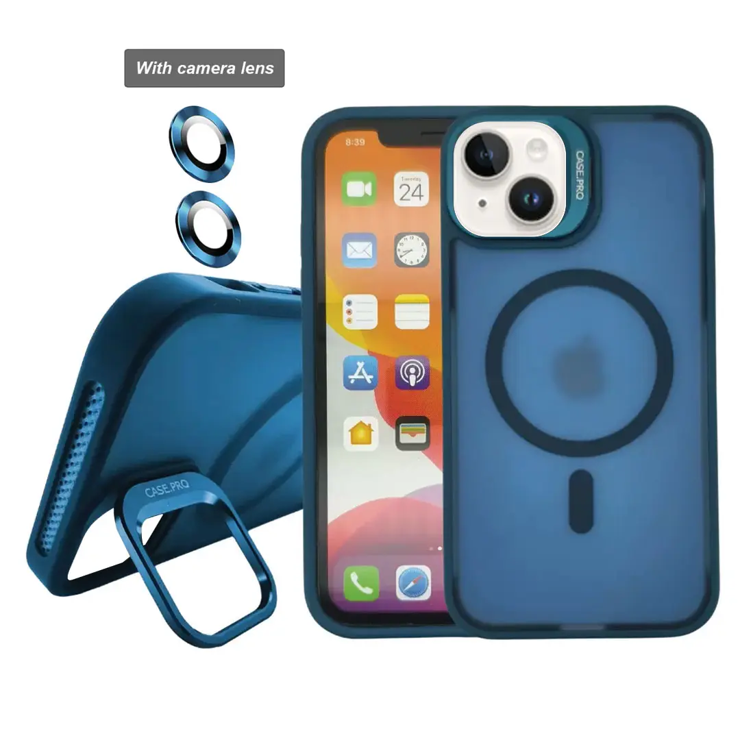 iPhone 15 Plus/iPhone 14 Plus MagSafe Smoke Camera Stand Dark Blue